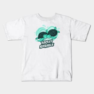 Turtley Adorable Cute Funny Turtle Kids T-Shirt